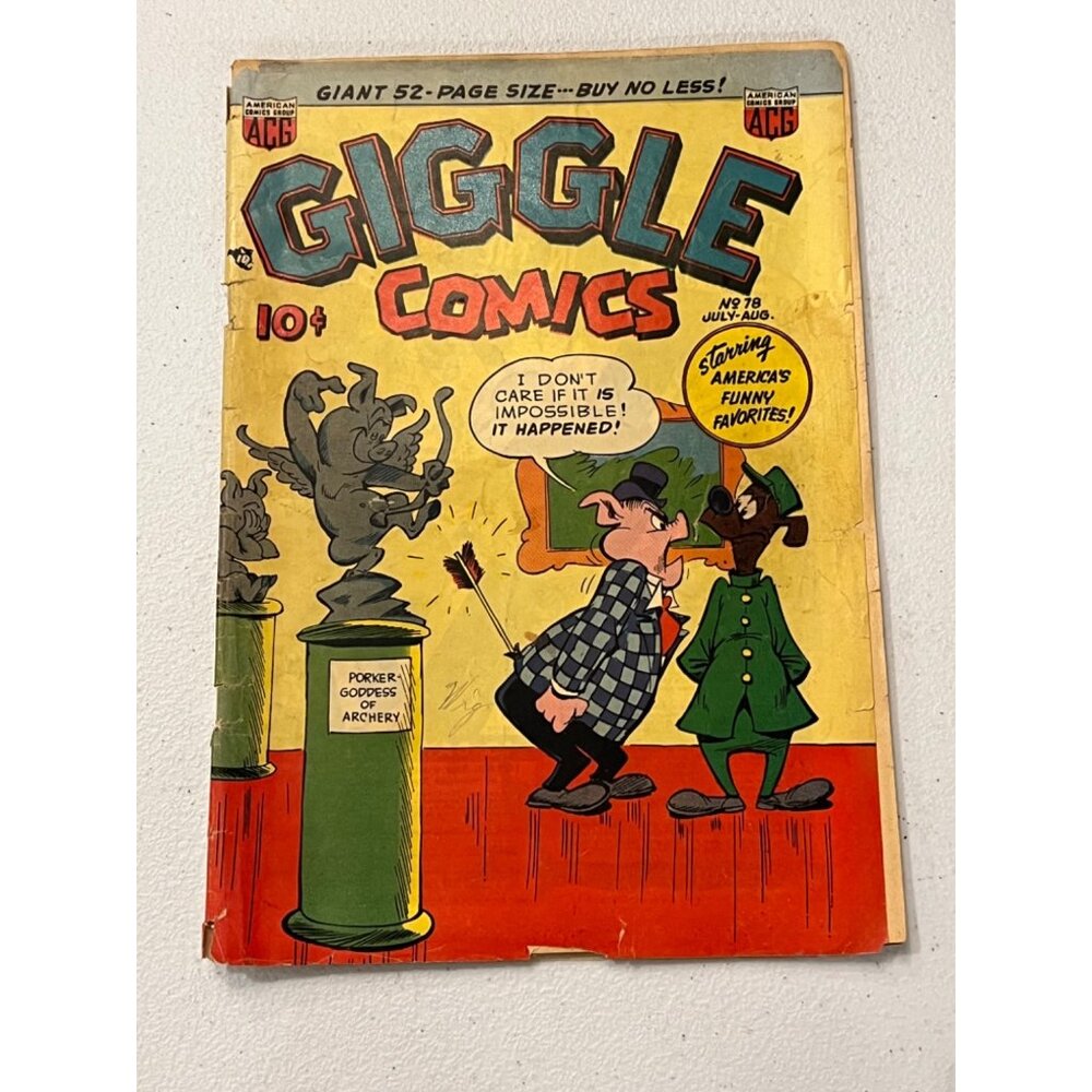 Giggle Comics No. 78 American Comics Group 1950 Pre-Owned – Fair Condition